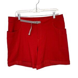 ZYIA Active red Not Just a Trail Athletic Shorts Size XXL cuffed hem pockets